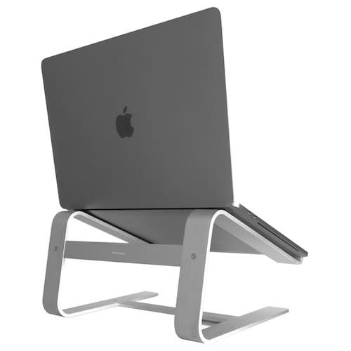 Macally Aluminium Laptopstandaard voor MacBook Air of Pro modellen Zilvergrijs - Afbeelding 3