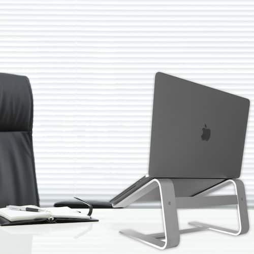 Macally Aluminium Laptopstandaard voor MacBook Air of Pro modellen Zilvergrijs - Afbeelding 8