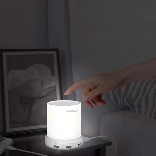 Macally Dimbare Tafellamp met 4 x USB Lader - Afbeelding 3