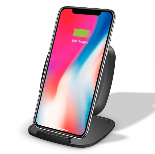 ZENS Ultra Fast Wireless Charger Stand Base 15W Black - Afbeelding 4