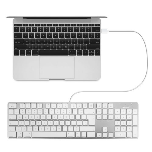 Macally Slim USB Keyboard Wit (bedraad) - Afbeelding 3