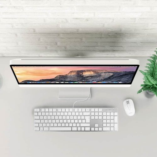 Macally Slim USB Keyboard Wit (bedraad) - Afbeelding 4