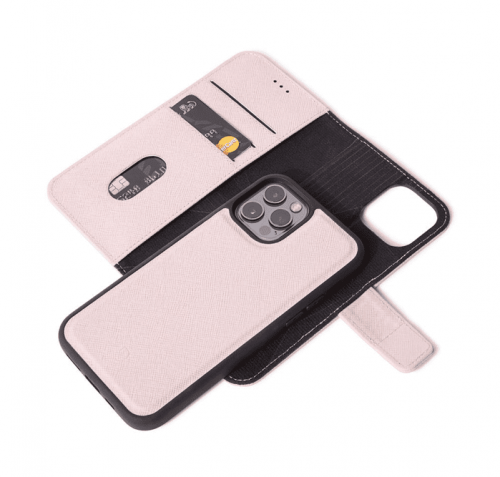 Decoded Detachable Leather Wallet Case iPhone 12 / Pro Roze - Afbeelding 2