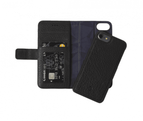 Decoded 2 in 1 Wallet Case iPhone 7 / 8 / SE2020 Zwart - Afbeelding 2
