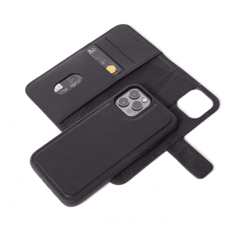 Decoded Detachable Leather Wallet Case iPhone 12 Pro Max Zwart (MagSafe) - Afbeelding 3