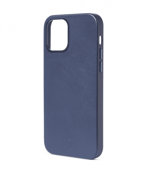 Decode Leather Back Cover iPhone 12 mini Blauw - Afbeelding 2