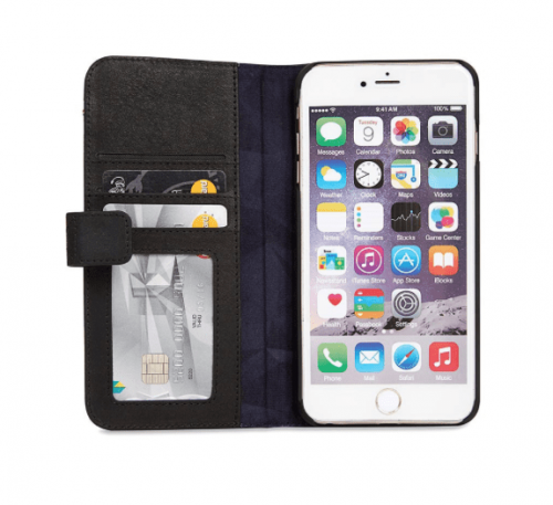 Decoded Leather Wallet Case iPhone 7 / 8 / SE2020 Zwart - Afbeelding 2