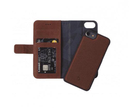 Decoded 2 in 1 Wallet Case iPhone 7 / 8 / SE2020 Bruin - Afbeelding 2