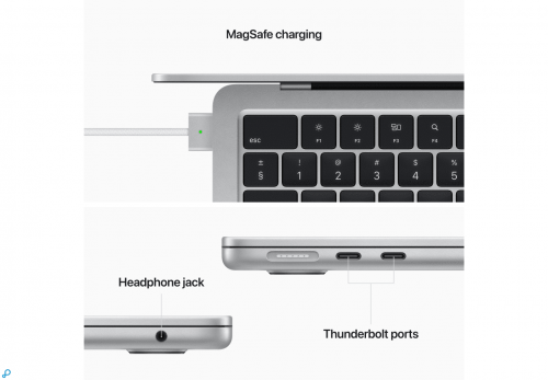 Apple MacBook Air 13 inch /  M2 chip met 8core CPU & 8core GPU / 8GB / 512GB SSD Zilver - Afbeelding 3