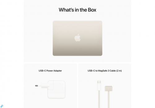 Apple MacBook Air 13 inch /  M2 chip met 8core CPU & 8core GPU / 8GB / 512GB Sterrenlicht - Afbeelding 4