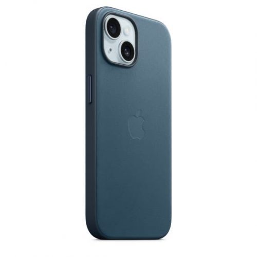 Apple FineWoven hoesje met MagSafe voor iPhone 15 - Oceaanblauw - Afbeelding 2