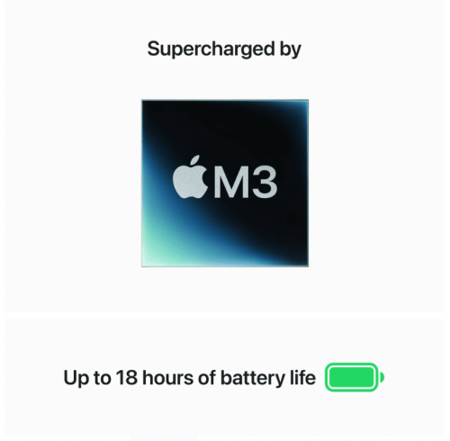 Apple MacBook Air 13 inch  / M3 chip met 8core CPU & 8core GPU / 8GB / 256GB SSD Spacegrijs - Afbeelding 3
