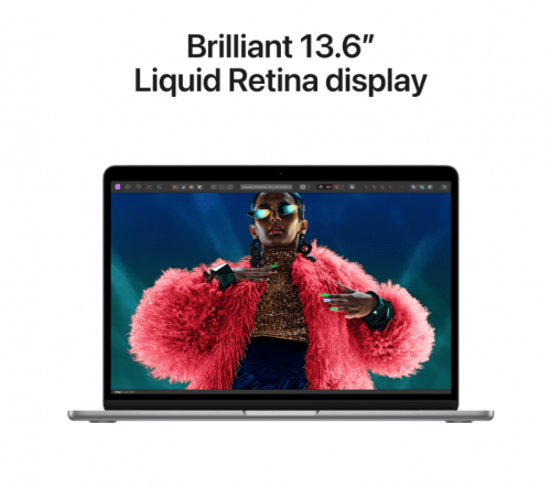 Apple MacBook Air 13 inch  / M3 chip met 8core CPU & 8core GPU / 8GB / 256GB SSD Spacegrijs - Afbeelding 5