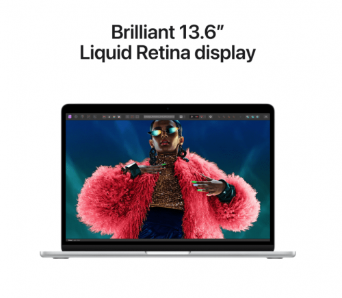 Apple MacBook Air 13 inch  / M3 chip met 8core CPU & 8core GPU / 8GB / 256GB SSD Zilver - Afbeelding 4