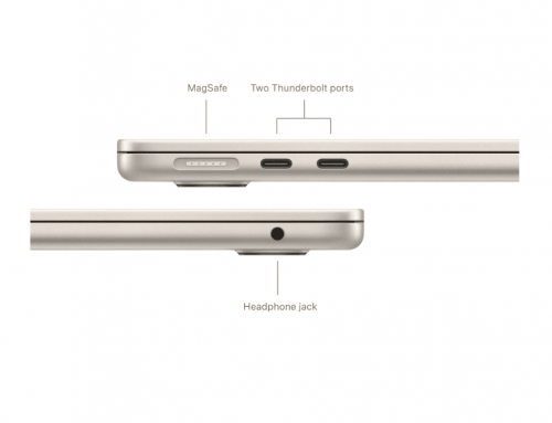 Apple MacBook Air 13 inch / M3 chip met 8core CPU & 8core GPU / 8GB / 512GB SSD Sterrenlicht - Afbeelding 4