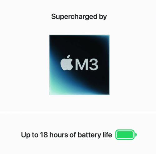 Apple MacBook Air 13 inch / M3 chip met 8core CPU & 8core GPU / 8GB / 256GB SSD Middernacht - Afbeelding 3