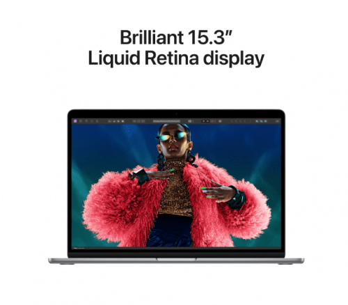 Apple MacBook Air 15 inch /  M3 chip met 8core CPU & 10core GPU / 8GB / 512GB SSD Middernacht - Afbeelding 4