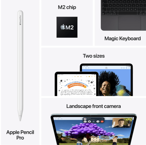 iPad Air 11 inch M2 1TB Wi-Fi + Cellular Paars - Afbeelding 2