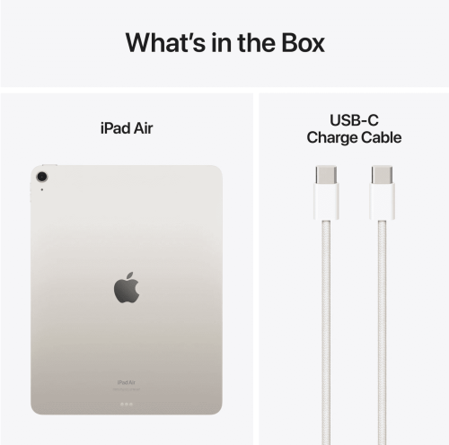 iPad Air 11 inch M2 1TB Wi-Fi Sterrenlicht - Afbeelding 2