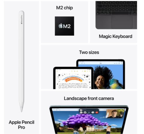 iPad Air 13 inch M2 256GB Wi-Fi Sterrenlicht - Afbeelding 4