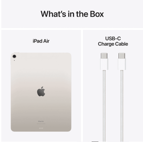 iPad Air 13 inch M2 256GB Wi-Fi Sterrenlicht - Afbeelding 3