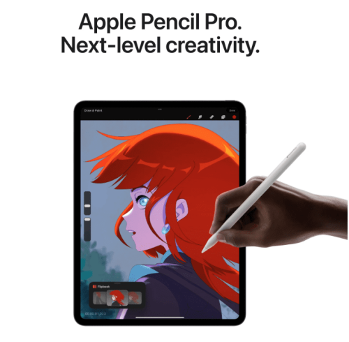 iPad Pro 13 inch M4 512GB Wi-Fi Spacezwart (Standaard Glas) - Afbeelding 3