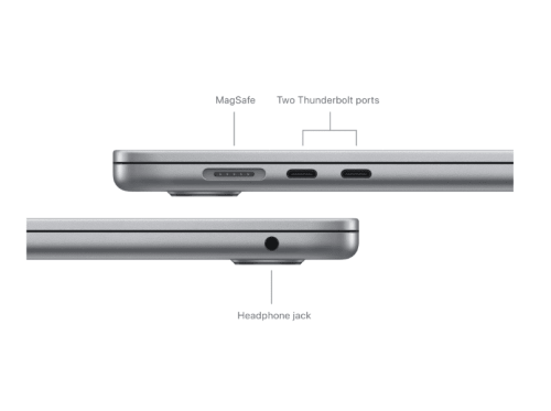 Apple MacBook Air 15 inch /  M3 chip met 8core CPU & 10core GPU / 16GB / 512GB SSD Spacegrijs - Afbeelding 5