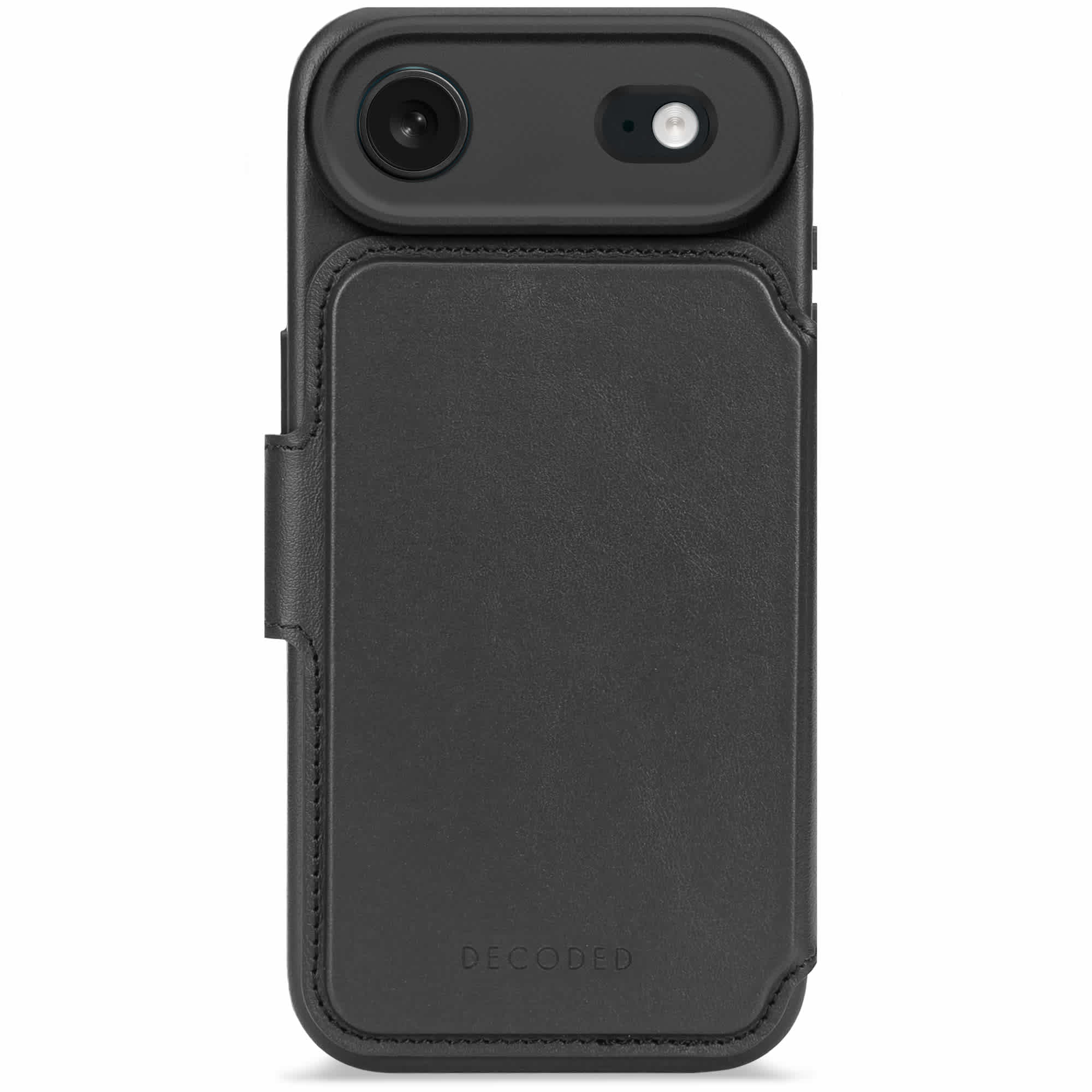 Decoded detachable leather wallet case iPhone Air Black