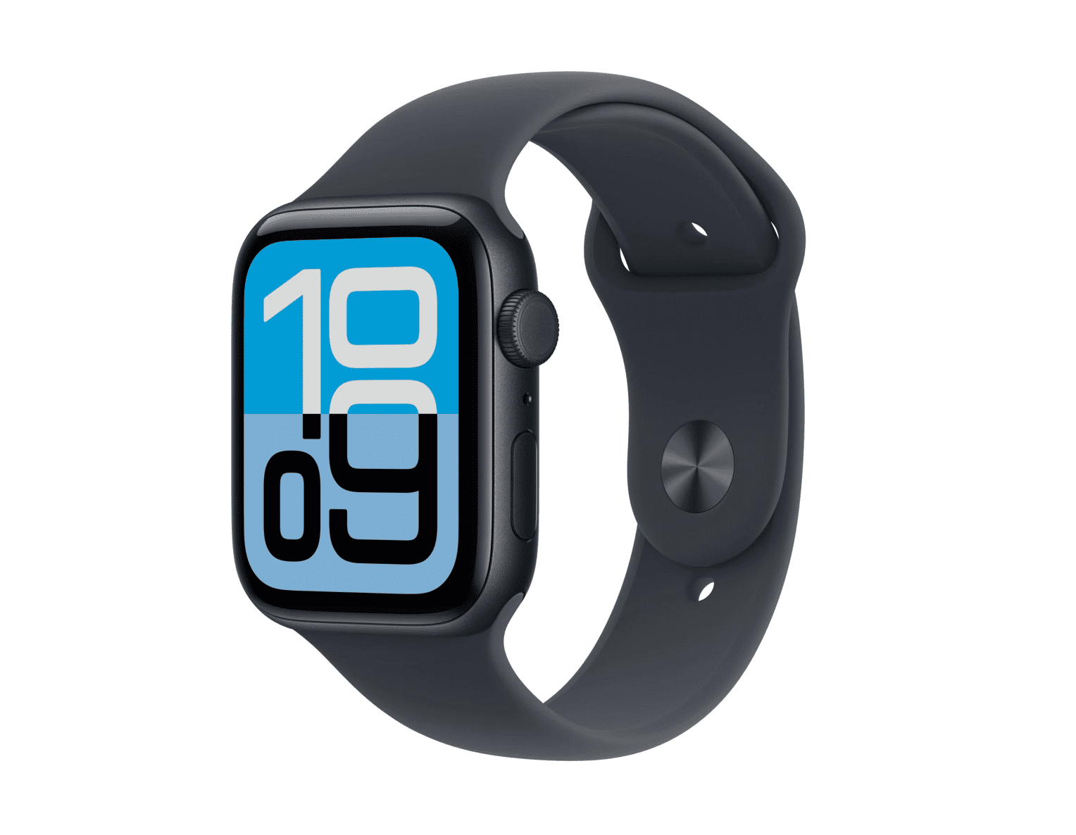 Apple Watch SE 3 GPS + Cellular 40mm Middernacht Aluminium Case Met Middernacht Sport Bandje – M/L