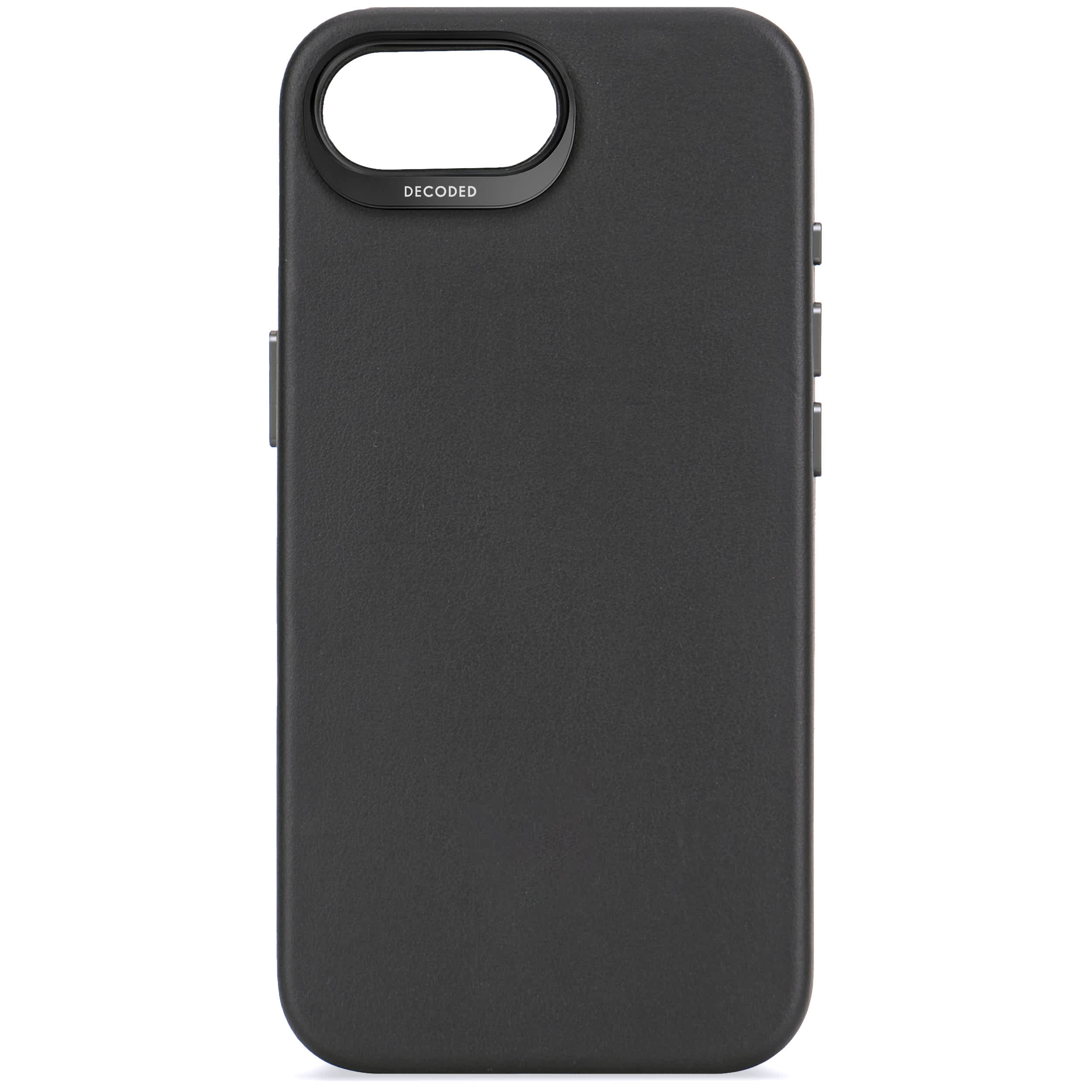 Decoded leather back cover iPhone 17e / 16e Black