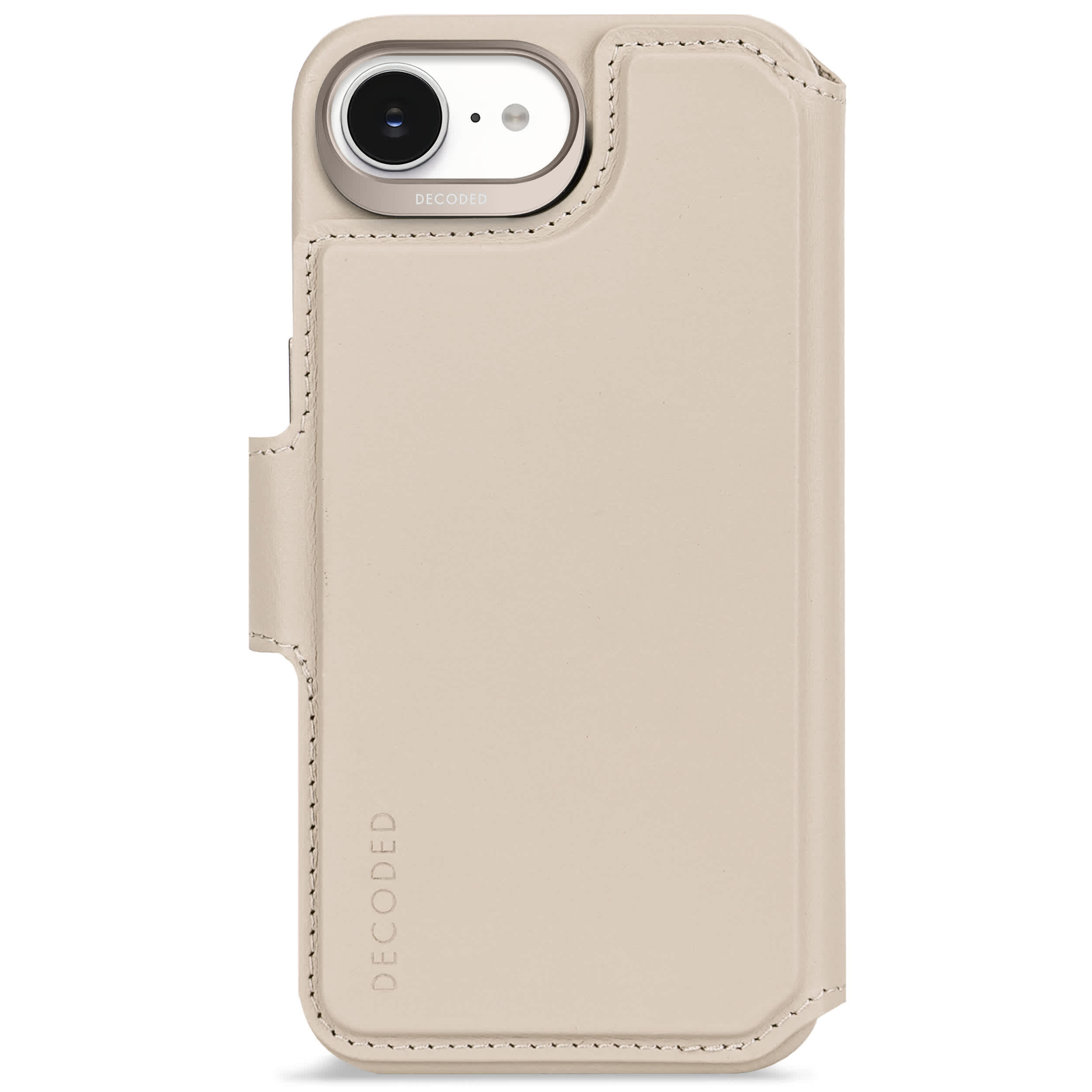 Decoded detachable leather wallet case iPhone 17e / 16e  Clay