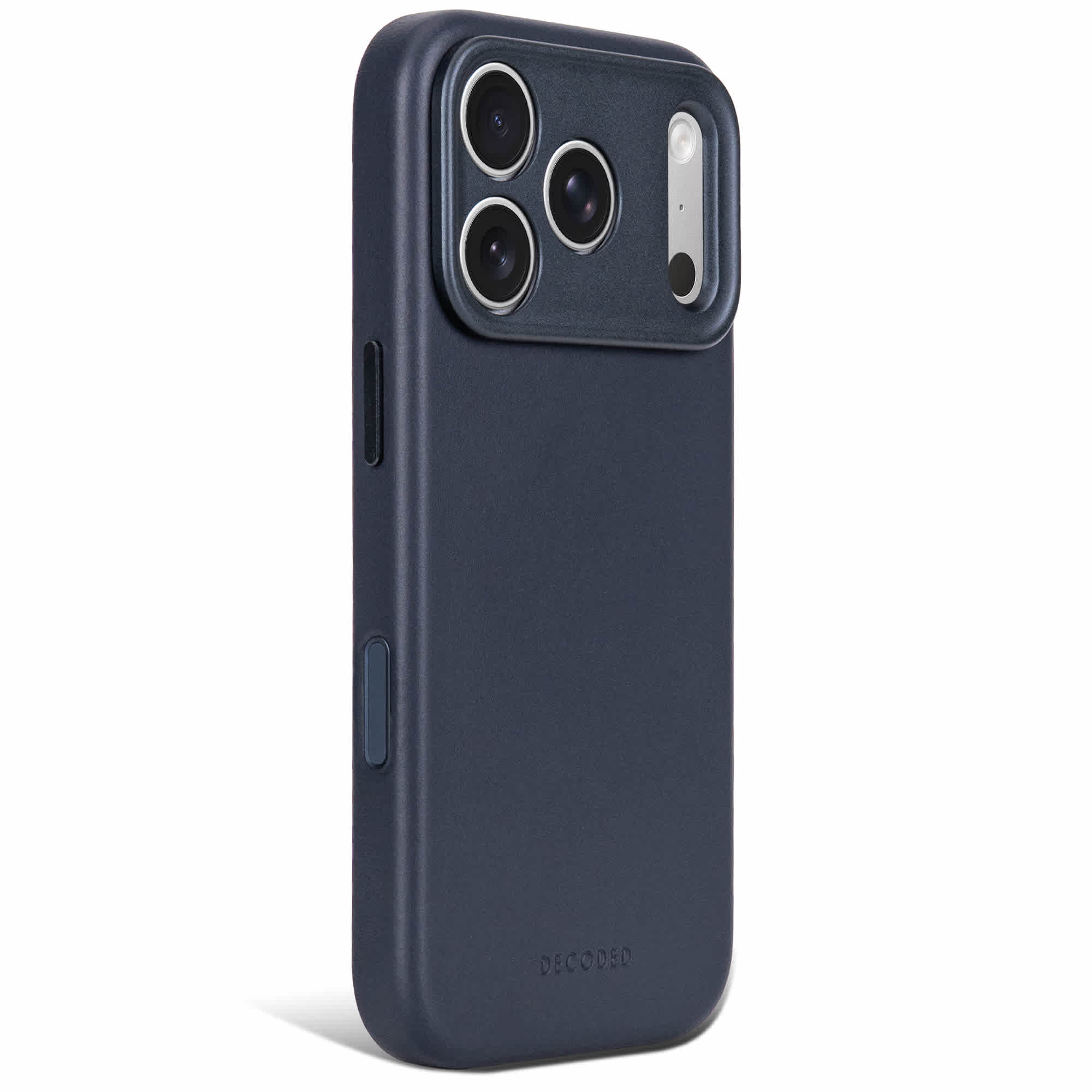 Decoded leather back cover iPhone 18 Pro Max Middernacht